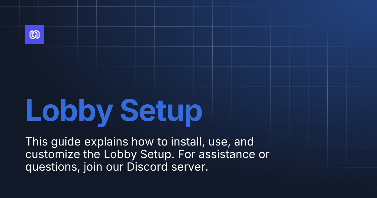 Lobby Setup | TwoCube Docs